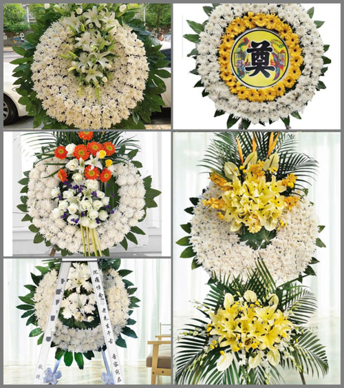 湖北黄冈市黄梅县大河镇王枫村花圈速递